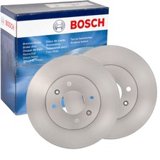 2X BOSCH BREMSSCHEIBEN 256mm BELÜFTET VORNE PASSEND FÜR HYUNDAI ACCENT I20