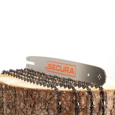 4x Sägekette + Schwert SECURA 40cm 3/8'' 1,3 55 passend Stihl MS241 C-BE M C-M VW
