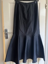 Long 100% Silk Evening Skirt Gloria Estellés Barcelona Size 12 Excellent Cond