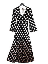 Rixo London A-Line Midi Dress XXS in Black