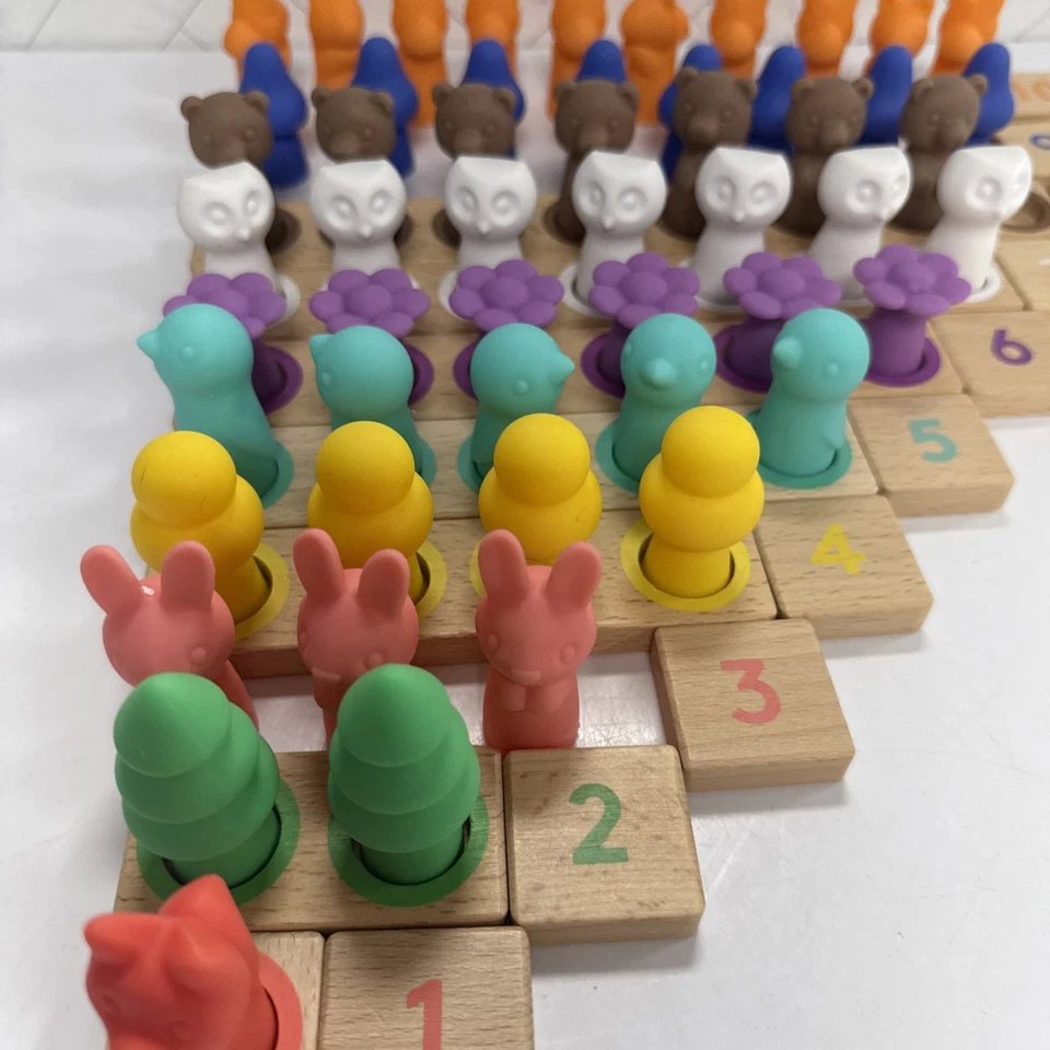 Lovevery Montenassorri Matemáticas Número Azulejos Número Sentido Número Contadores Set INCOMPLETO Foto 3 de 4