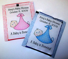 30 BABY SHOWER FAVORS TEA BAG LABELS