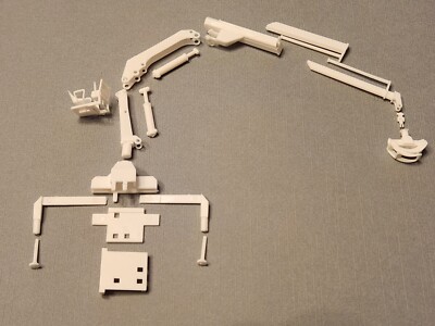 Herpa Promotex HO Hiab Hoist Log Grabber Claw Crane KIT ''White/Undec''