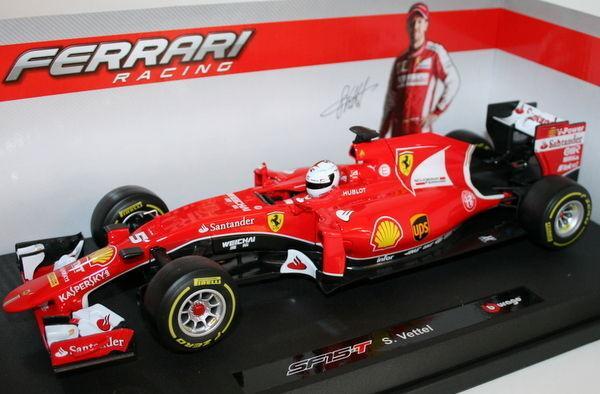 ミニカー Bburago Ferrari 1/18 S F15 T S. Vettel Burago 1/18 Scale Diecast Model 18-16801 Ferrari SF15-T - S