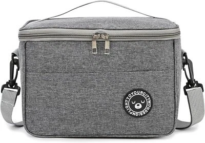 Sac isotherme 5,5L Lunch bag spliable de pique-nique, Bureau, Ecole,Repas Gris - Photo 1/4