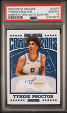 PSA 10 - TYRESE PROCTOR /400 Auto ON-CARD 2023 Onyx Vintage Competitors BLUE INK