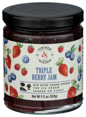 Fischer & Wieser Preserves Triple Berry 9.5 oz (Pack Of 6)