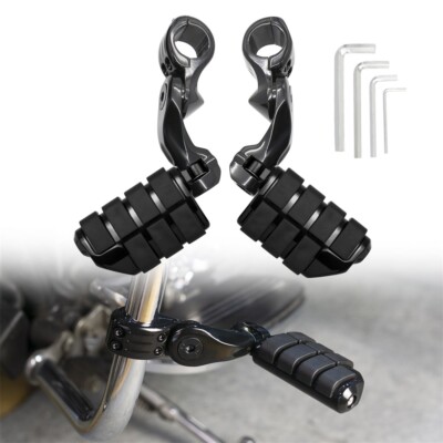 2006-2023 For Harley Street Glide Models Foot Pegs Rest Pedals Brackets Black US