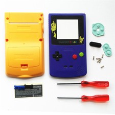 Limited Picachu Purple Yellow Housing Shell Case for Nintendo Game Boy Color GBC