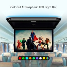 Huge 19.5 Inch Car Flip Down Monitor HDMI Overhead Video Player for Bus RV Van