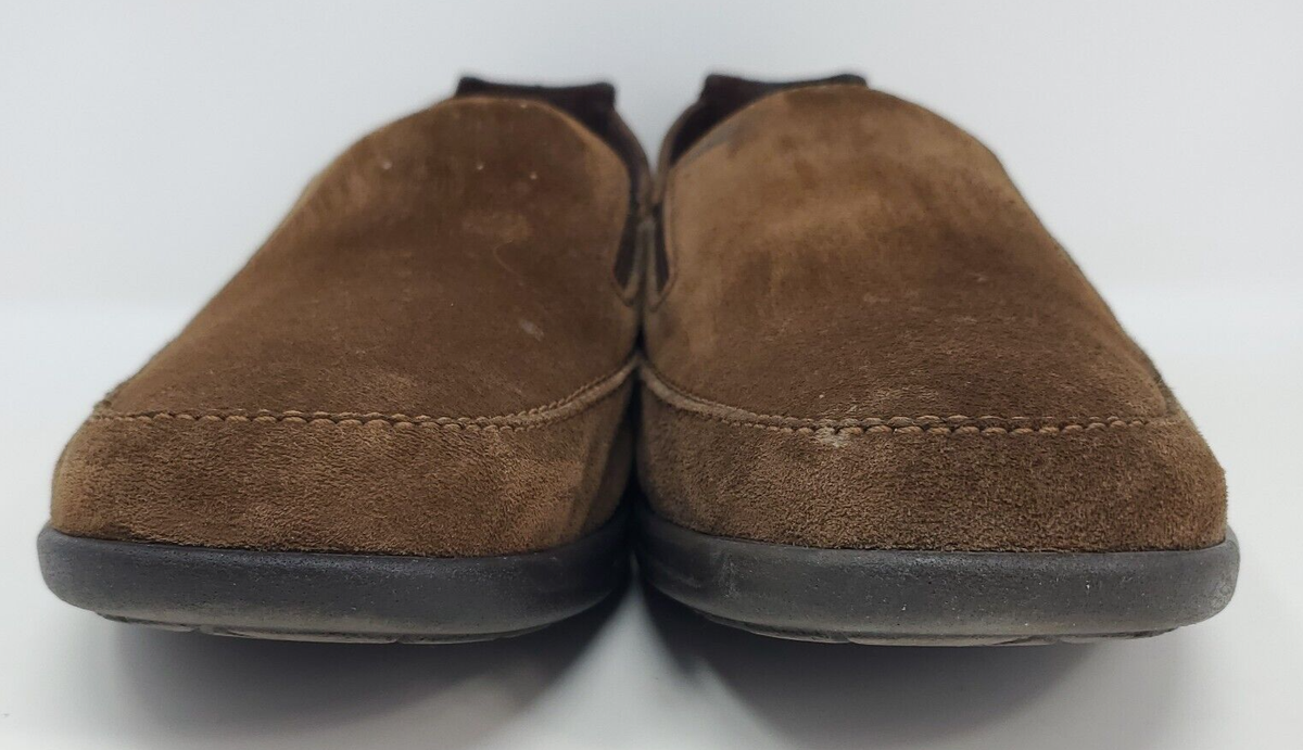 SAS Weekender Brown Suede Leather Slip On Comfort Loafers 