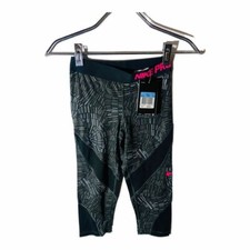 Nike Girls Pro Cool Compression Tights BLACK MEDIUM