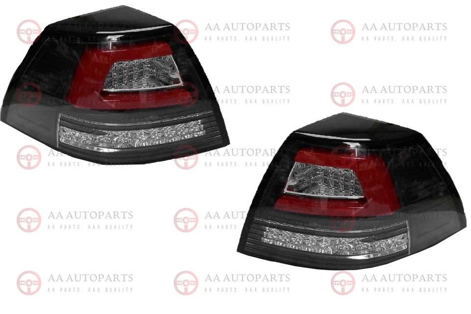 LED 3D Black Tail Lights Lamp Sequential Pair Holden Commodore VE Series 1 & 2 - image 4 of 4