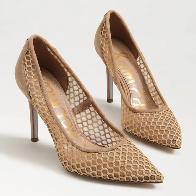 Sam Edelman Hazel Malla Ante Marrón en Punta Bomba Mujer Tallas 6-11 / Nuevo - Imagen 4 de 4