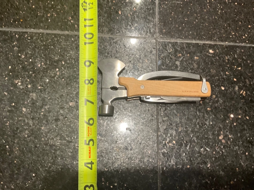 Rare Kikkerland Multitool Hammer Camping Gear Accessories Survival Kits Wood - Image 3 of 4