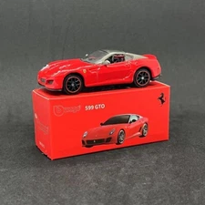 Bbrago 1:64 Ferrari 599 GTO Red Sports Diecast Model Car Vehicle Toy Collection
