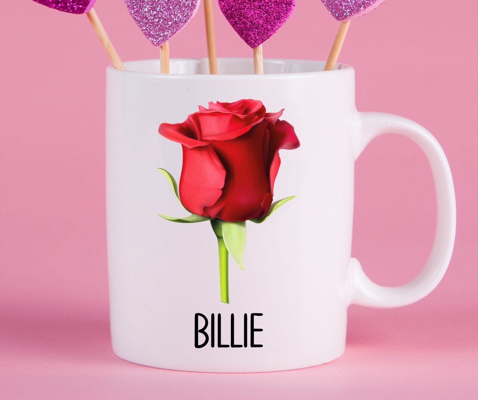 Personalized Rose Mug Rose Gift Ideas Rose Cup Gifts For Rose Lovers Rose