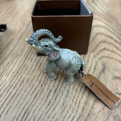 Jay Strongwater Mini Elefant Figur blau