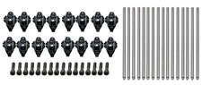 Rocker Arms Set w Upgraded Trunion & Bolts w Pushrods - 1997+ Chevrolet LS 