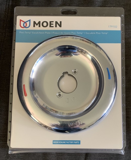 T9 Moen Positemp Escutcheon Plate in Chrome 179102 for sale online