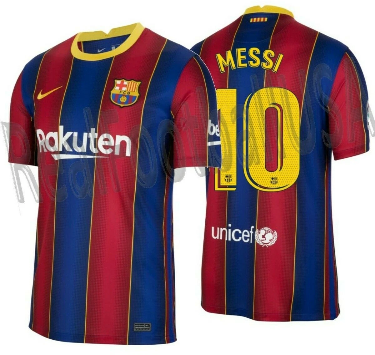 Lionel Messi Barcelona Nike 2020/21 Home Vapor Match Authentic Jersey - Blue