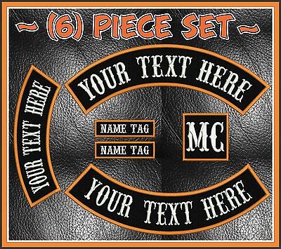 Custom Embroidered Patch Rocker Patches Name Tag Motorcycle Biker vest Badge