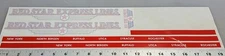 DUNWELL RED STAR SEMI DECAL SET