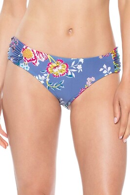 Becca by Rebecca Virtue Reversible Tab Side Hipster Bikini Bottom sz. S 182602