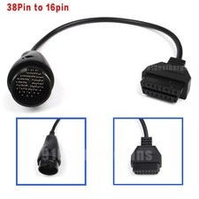 38 Pin To 16 Pin For Mercedes Benz Obd2 Obdii Diagnostic Cable Adapter Connector