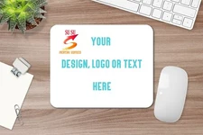 Custom Mouse Pad w/ Photo Logo Text | Personalized Desk Mat Gift for Men Women |