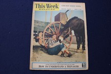 1954 MARCH 6 THIS WEEK MAGAZINE - JUNE ALLYSON AD - E 22970