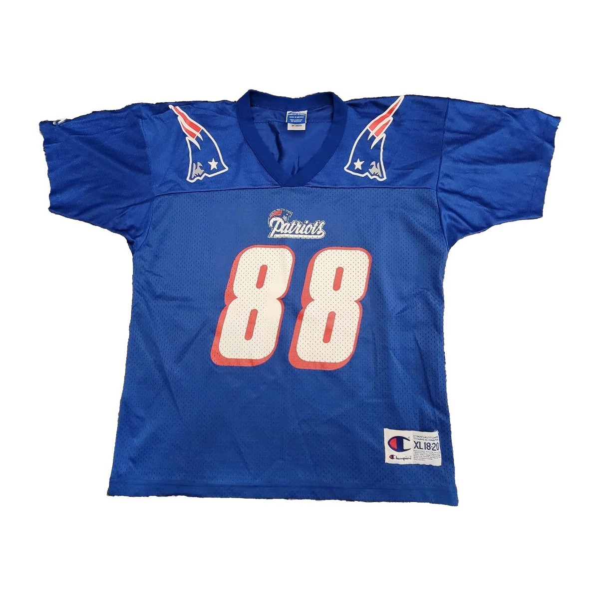 VTG 90s Champion New England Patriots Terry Glenn #88 Jersey Sz