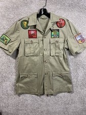 Vtg African Safari Guide Shirt. Sz 40. Kenya Patches Masai Warrior Tribe. 1 Of 1