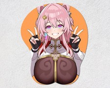 Honkai Star Rail March 7th 3D Oppai Boob Mouse Pad Wrist Rest Mousepad Gift