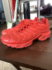 Used Size 10 Women  s Nike Air Max Plus Tn Air Low Crimson Red Women  AV8424-600