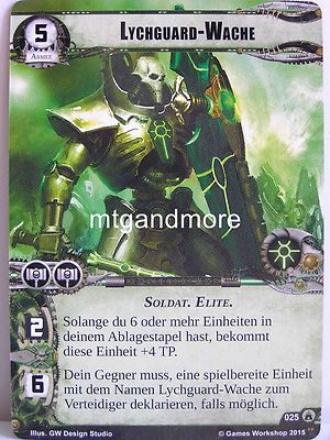 Warhammer 40000 Conquest LCG - Lychguard-Wache  #025 - Legionen der Toten