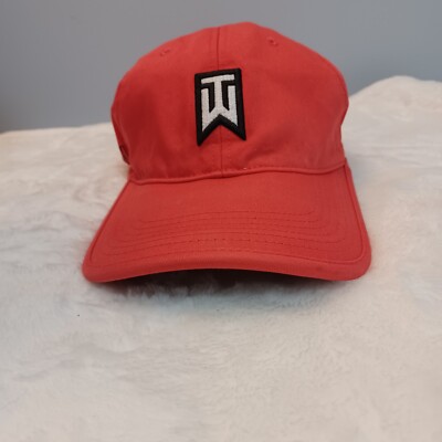 Tiger Woods Golf Nike Adjustable Baseball Style Cap Hat TW Red
