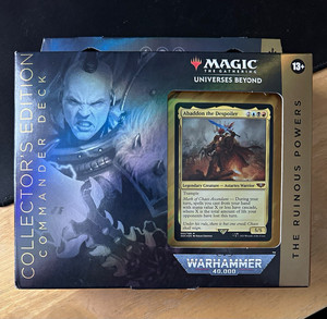 mtg warhammer commander decks collector's edition 40,000 000 Commander DeckThe Ruinous Powers Commander Decks, Collector's EditionUniverses Beyond: