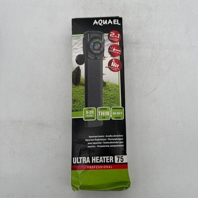 Aquael Ultra Heater 75 watt electronic aquarium heater and thermometer