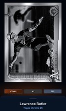 25 Topps Bunt DIGITAL Chrome Negative Base ICONIC Lawrence Butler