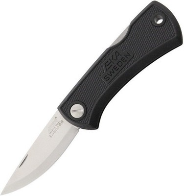EKA Swede 88 Lockback Folding Knife 2.875'' 12C27 Steel Blade Black - 618108