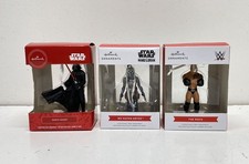 Hallmark Ornament Darth Vader Bo Katan Kryze The Rock Star Wars WWE Boxed