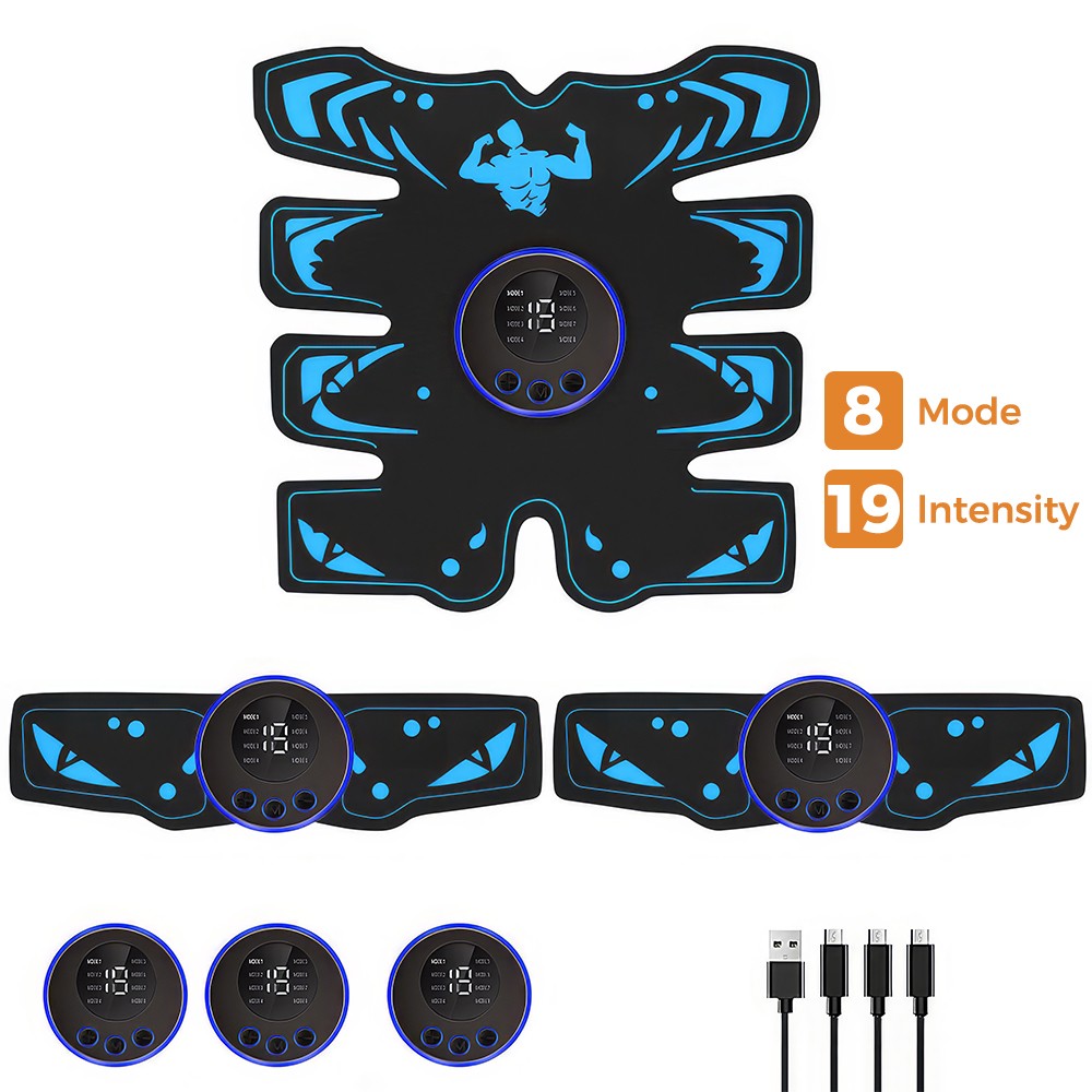 ABS Stimulator Ab Training Machine USB Rechargeable for Muscle Abdomen/Arm/Leg