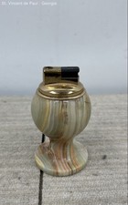 Vintage Mid Century Modern Onyx Tabletop Lighter Great Condition Untested Read