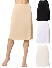 Bellivalini Unterrock Halbunterrock  Damen Midi Unterrock aus Viskose ME4141