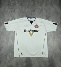 Vintage Diadora Sunderland FC Soccer Jersey 2005-06 Away Football Shirt Size XXL