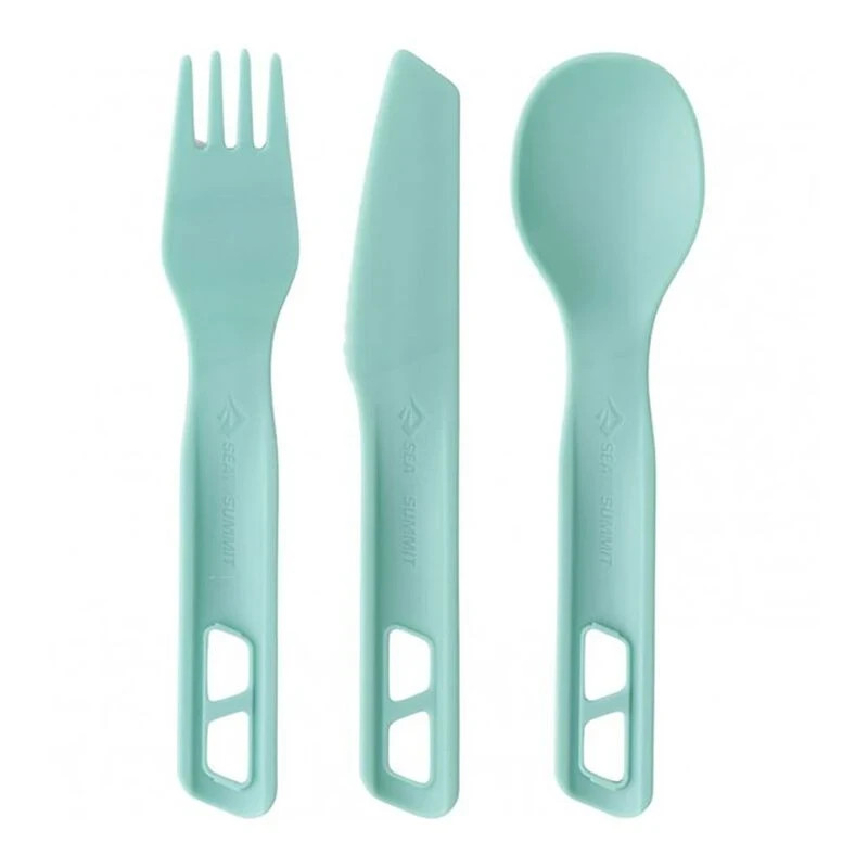 Sea to Summit Passage Cutlery Set  Camp (3 Piece) Blue Plastic KFS for Camping