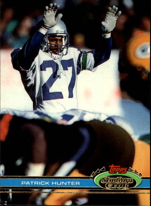 1991 Stadium Club #226 Patrick Hunter RC - FB