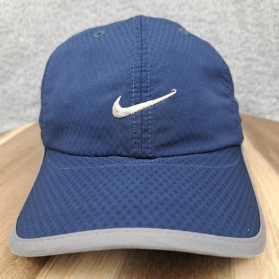 Vintage Nike Hat Cap Blue Performance Tailwind Y2K Running Cycling Athletic 