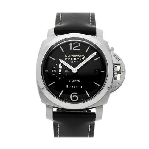 Panerai Luminor 1950 8 Days GMT Acciaio Steel Manual 44mm Mens...